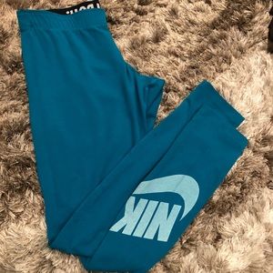 Nike blue leggings